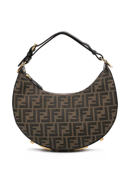 Fendigraphy Small Ff Jacquard Hobo Bag