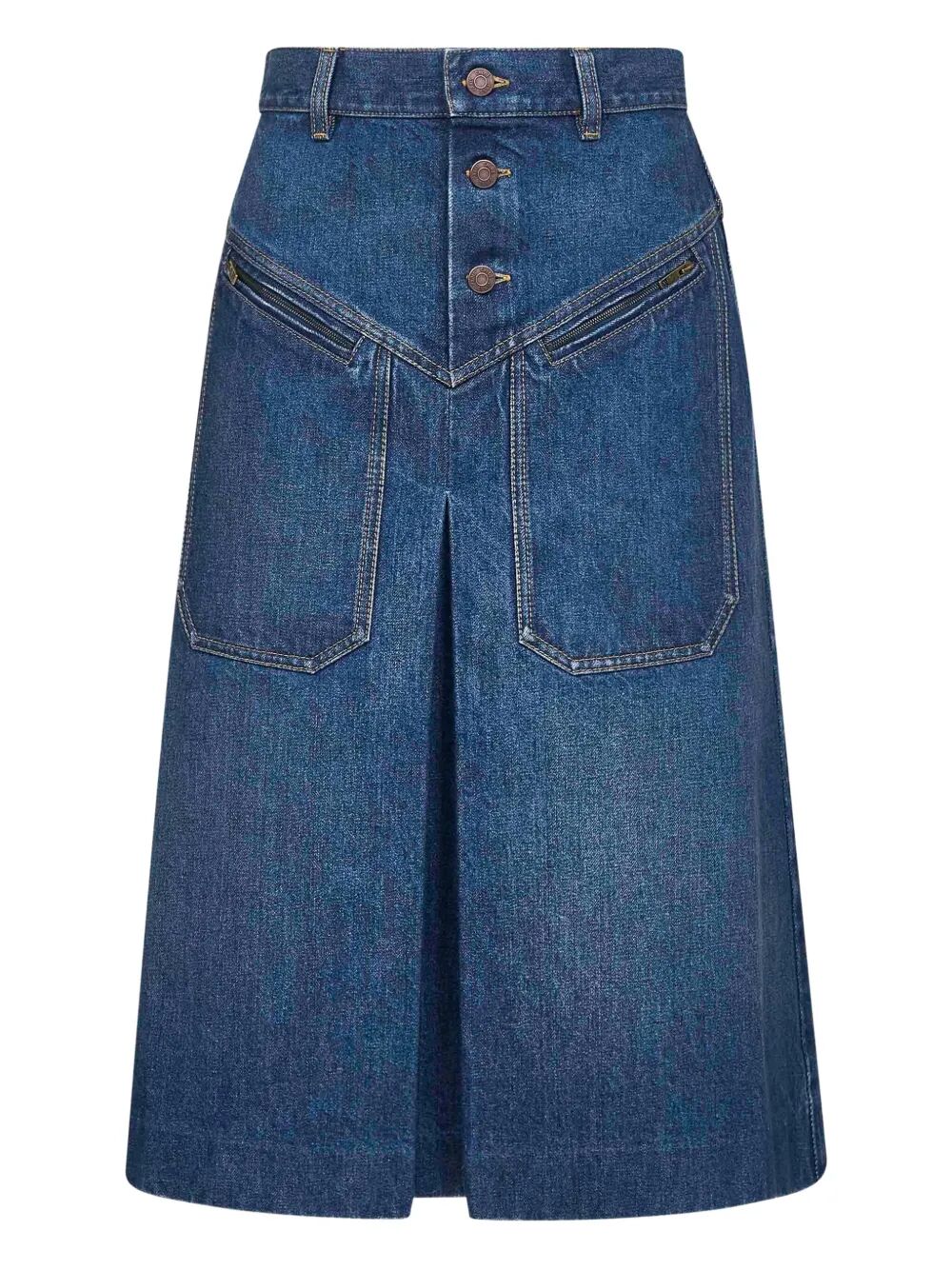 ChloÉ Midi skirts - Blue | aab468f49afd47ef5f853e9216a87a3b3cdb02d4