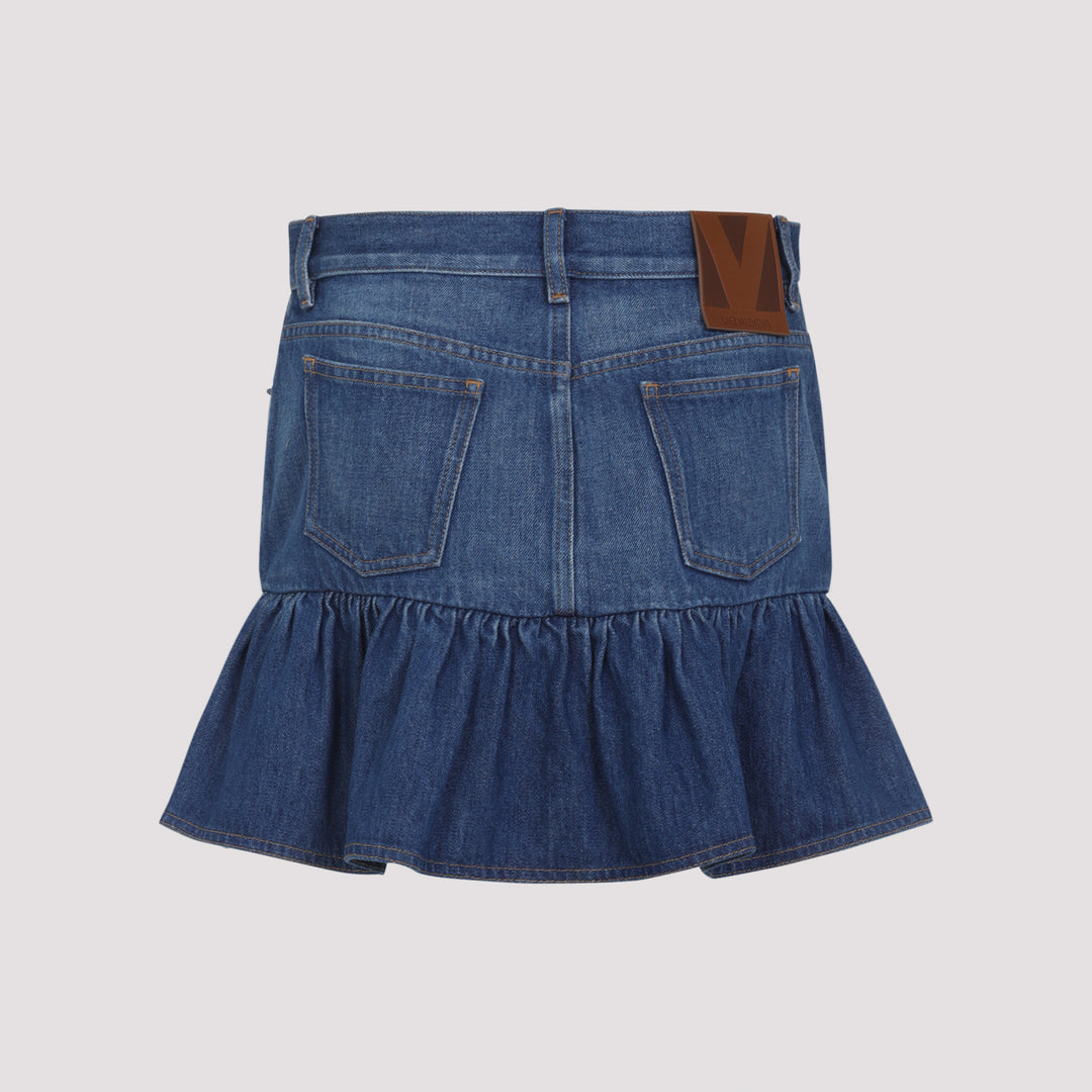 Valentino Mini skirts - Blue | a1bdc451f2af6420c80456b8cd9df0fa3da221ee