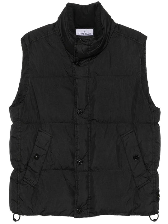 Wind-Resistant, Water-Repellent Down-Filled Vest