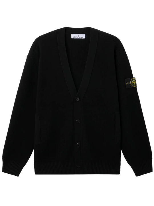 V-Neck Knit Cardigan With Pockets