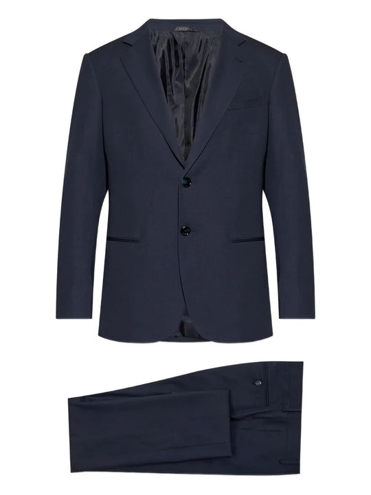 Wool-Blend Single-Breasted Suit