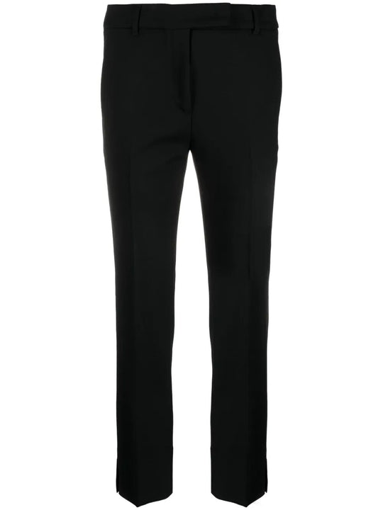 Straight-Leg And Mid-Rise Wool Tailored Trousers