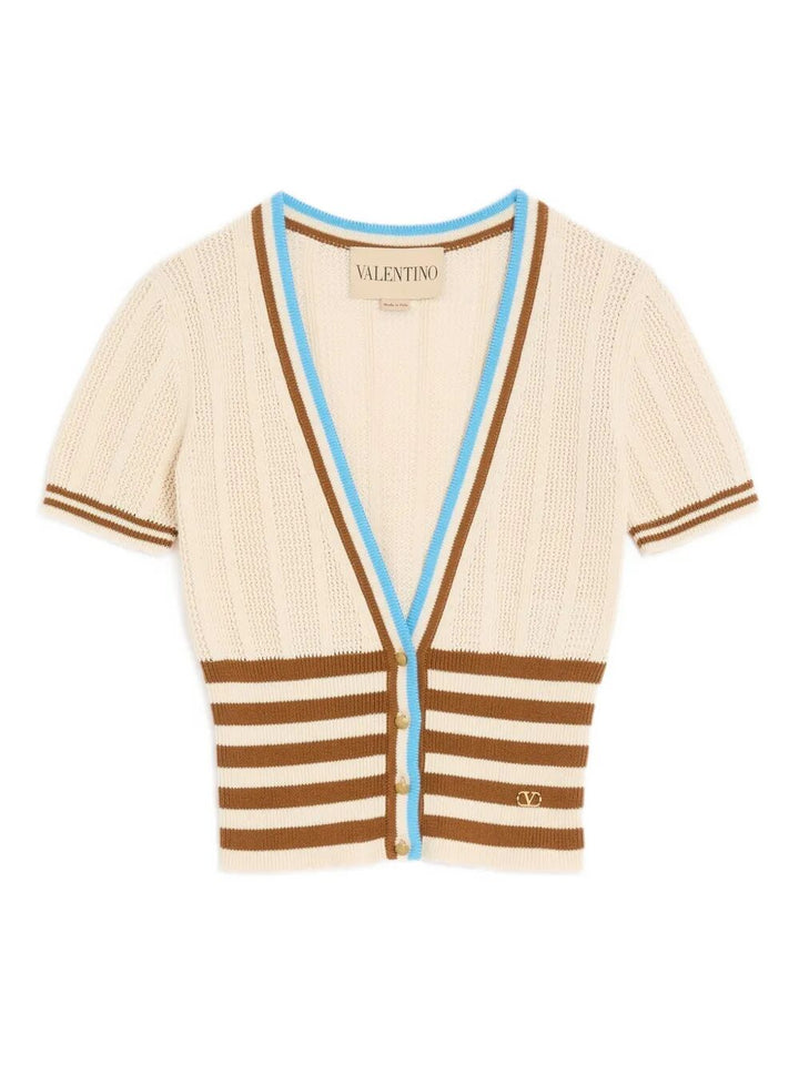 Valentino Garavani Cardigan - Nude & Neutrals | fe4aae880ca7622a8b624e7c086750ac6fc92897