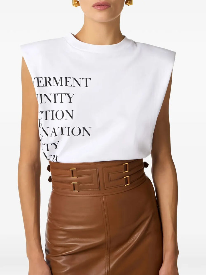 Elisabetta Franchi T-shirts - White | 7908f3cd9ee296a07f2671bc0fdf33b6780dbc1f