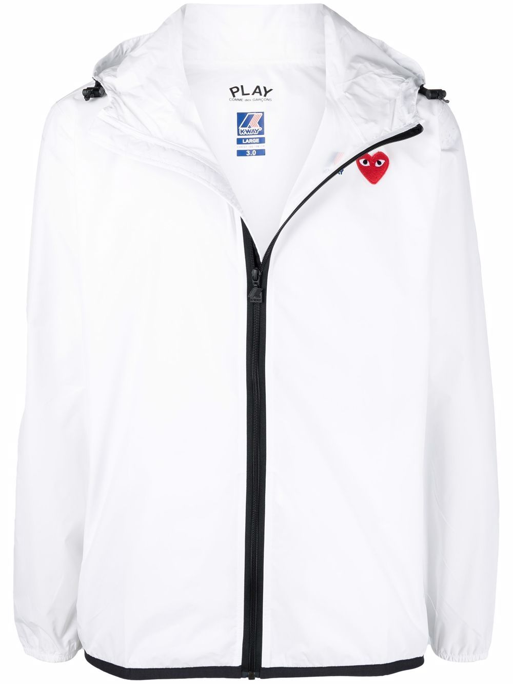 Comme Des GarÇOns Play Sport jackets & wind breakers - White | 3df89b8cc6e2821a88e3eb3a57e6feafe589e87d