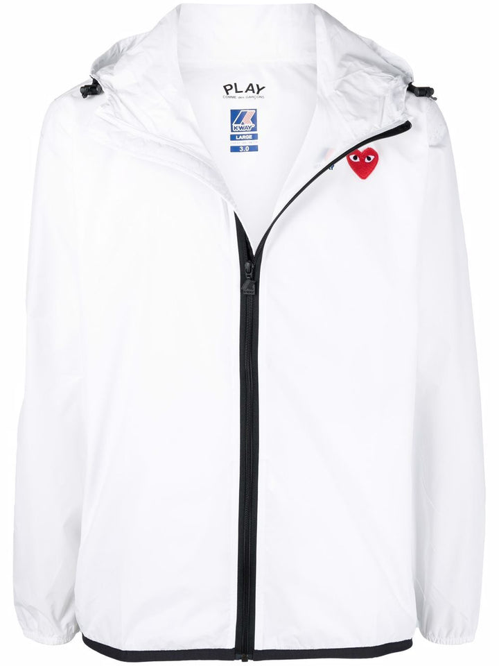 Comme Des GarÇOns Play Sport jackets & wind breakers - White | 3df89b8cc6e2821a88e3eb3a57e6feafe589e87d