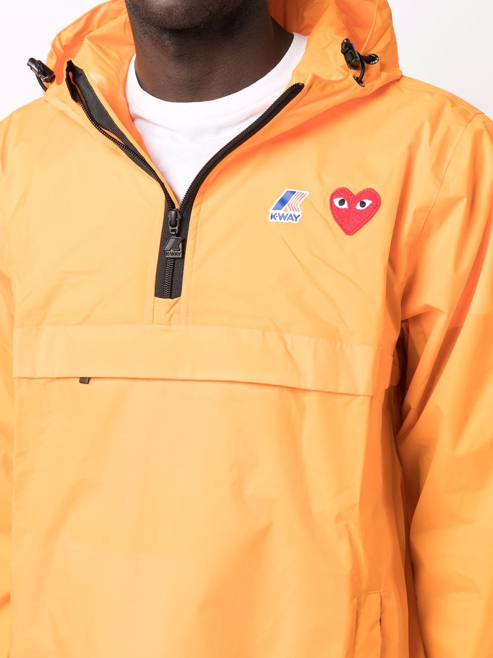 Comme Des GarÇOns Play Sport jackets & wind breakers - Yellow & Orange | f85951edb191b7b34d790b14ef7f600b691568ca