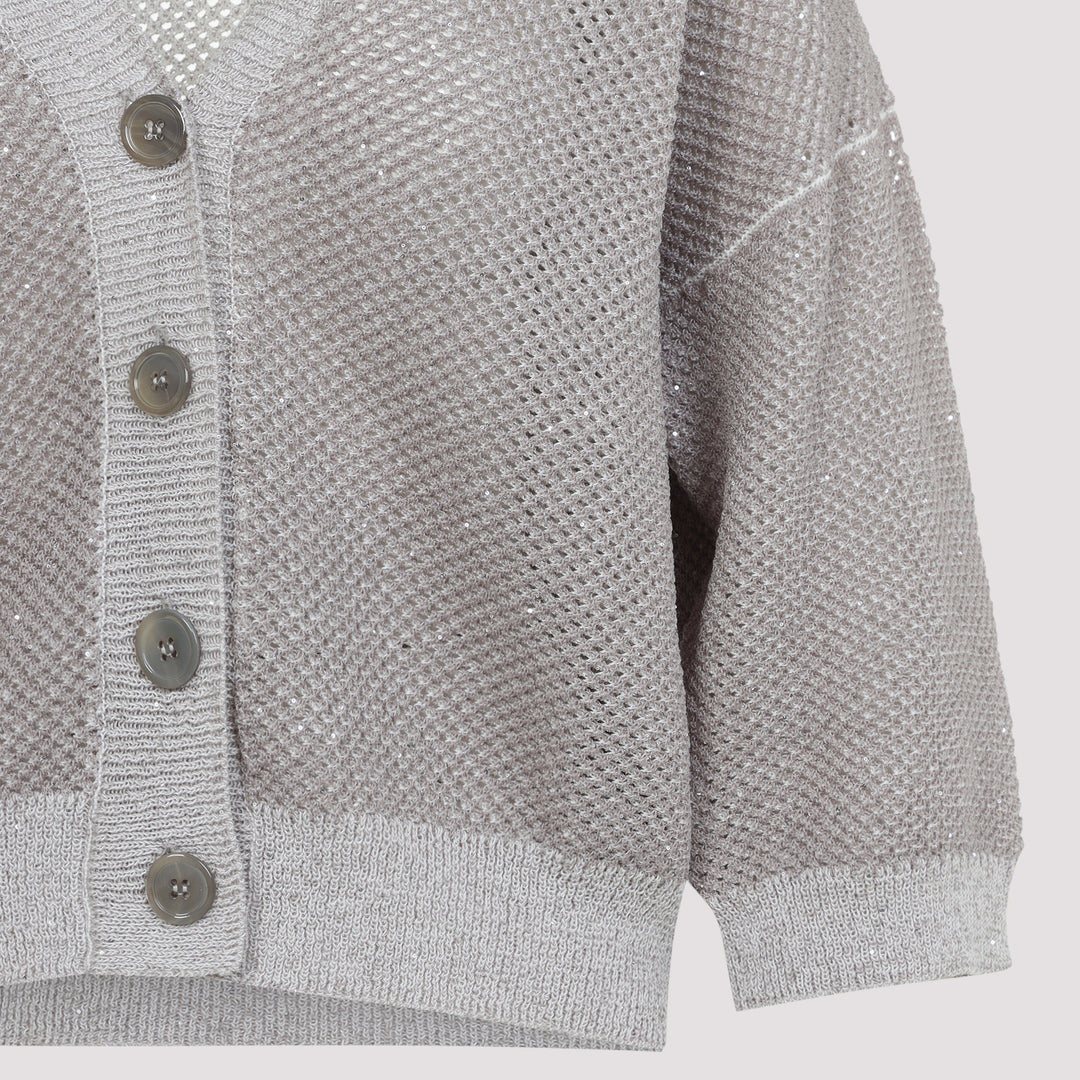 Peserico Cardigan - Nude & Neutrals | 063c8b57a3aaeac2da1cd8e5a2cae2a864bdca23