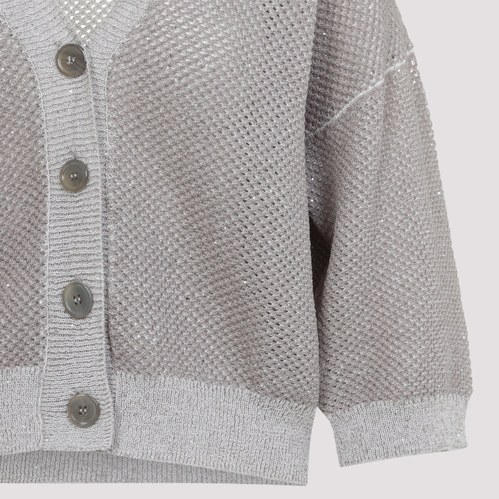 Peserico Cardigan - Nude & Neutrals | 063c8b57a3aaeac2da1cd8e5a2cae2a864bdca23