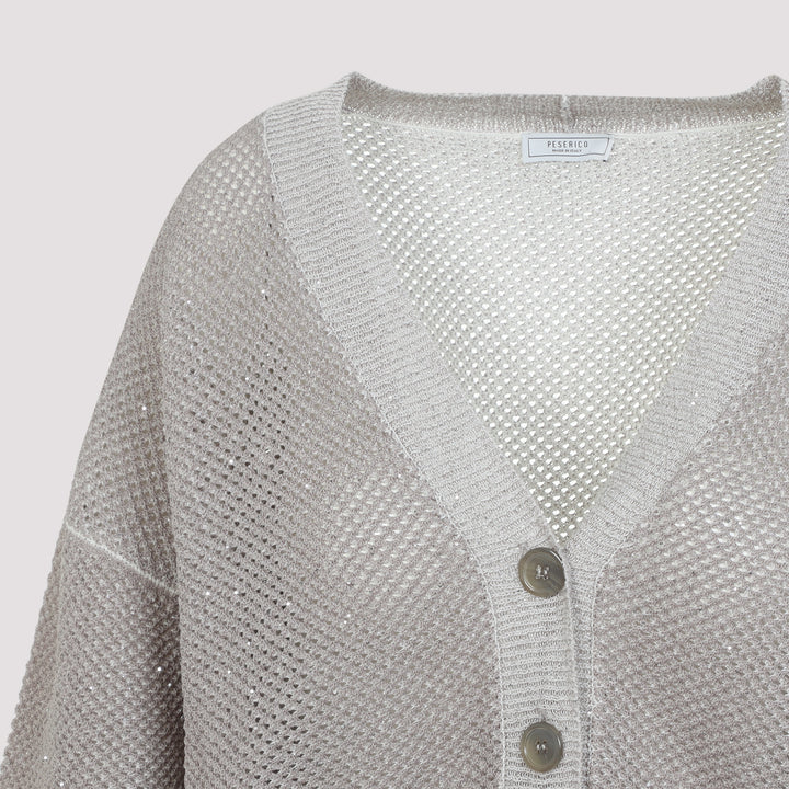Peserico Cardigan - Nude & Neutrals | e80d95a14f0e919f6537b09595fa27349489d16c