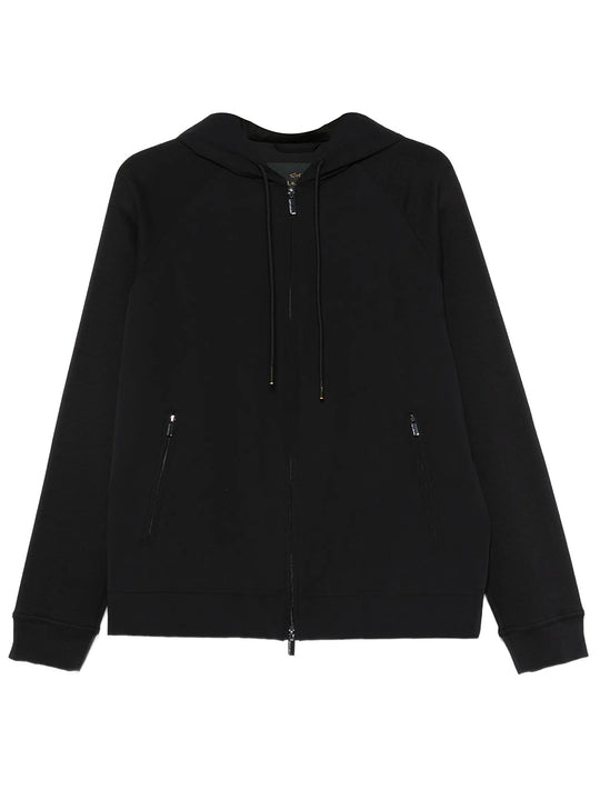Zip-Up Drawstring Hoodie