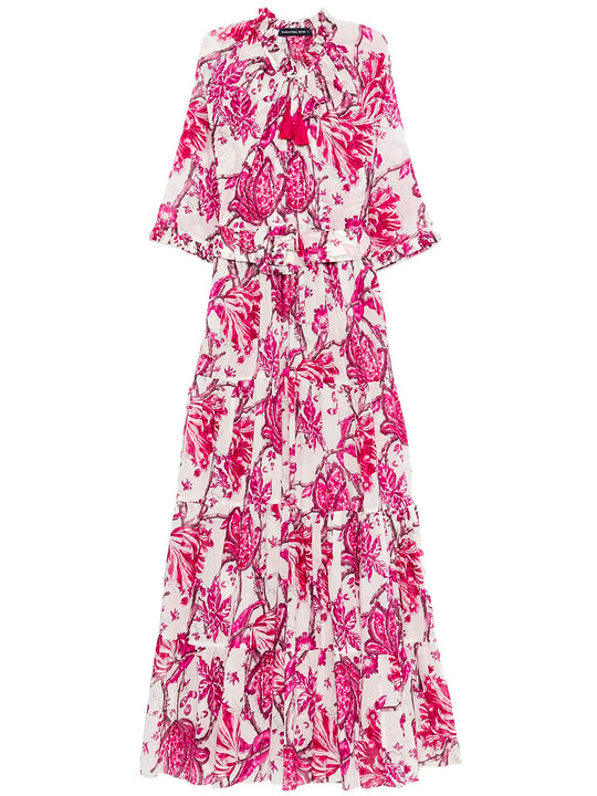 Eva Floral-Print Tiered Dress