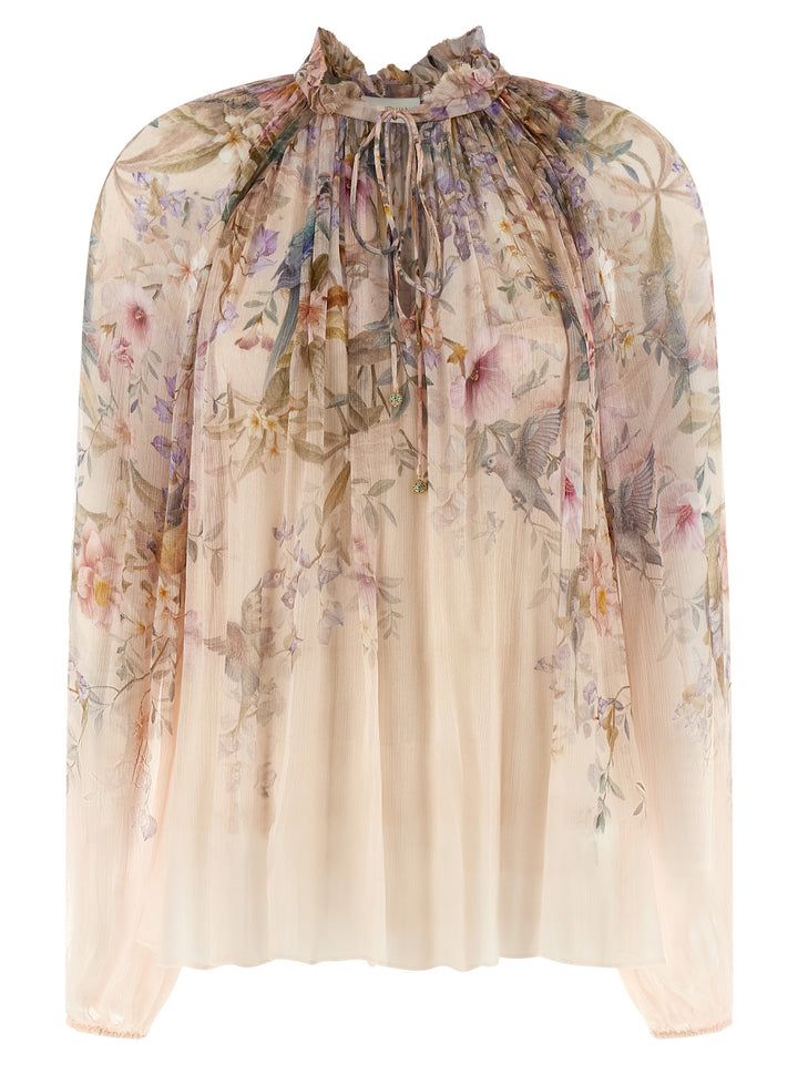 Zimmermann Billow Rebellion Shirt and Blouse - Pink | 6a1d7ca0752298d85c55f23877f27fc0a0b8401c
