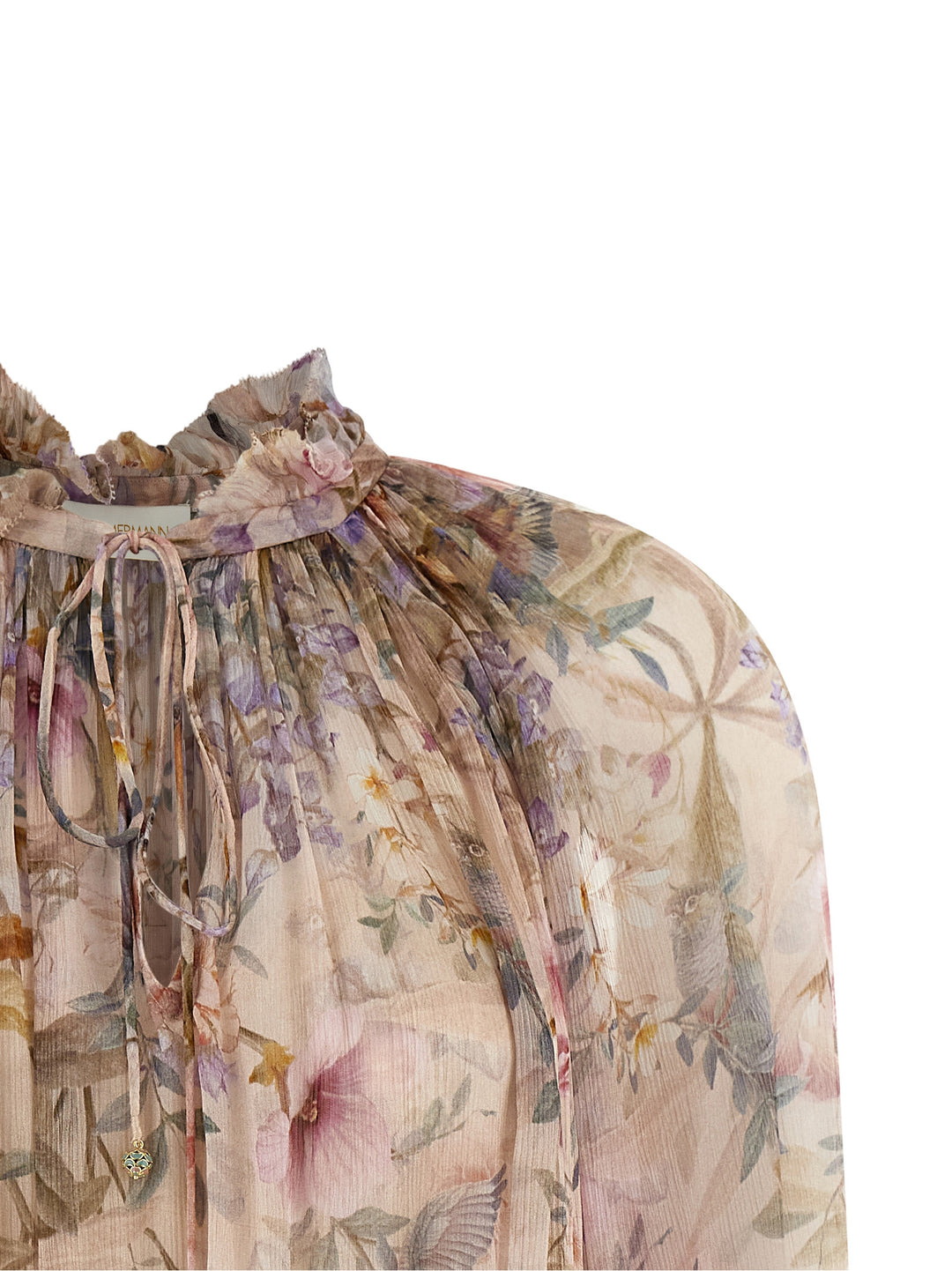 Zimmermann Billow Rebellion Shirt and Blouse - Pink | 0b1988ece583f8c3538779e964c7ceb954c0a47e