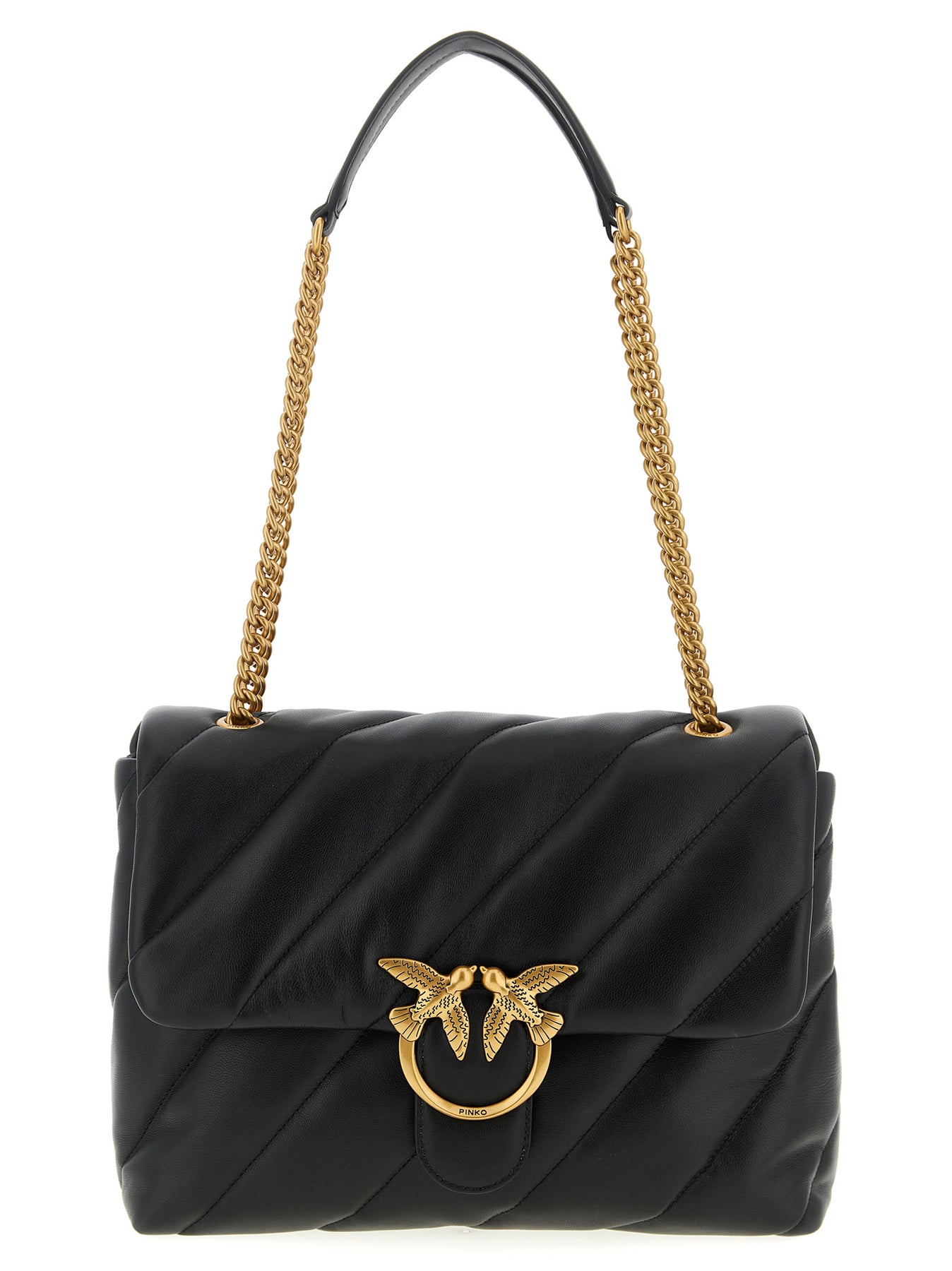 Pinko Love Big Puff Crossbody Bags - Black | 84fc27f79480f099d29d760c6d657b059cc96dc8