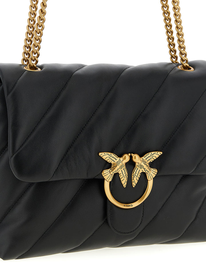 Pinko Love Big Puff Crossbody Bags - Black | 91918034ca3330ebe3085185aab0d2e2ecc9a6f9