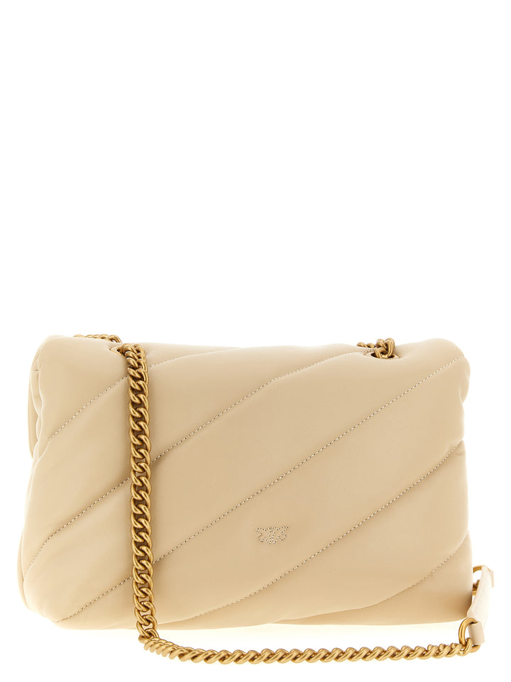 Pinko Classic Love Puff Crossbody Bags - Beige | 10504ca37d29f09f298ed95d2e35537e0841e214