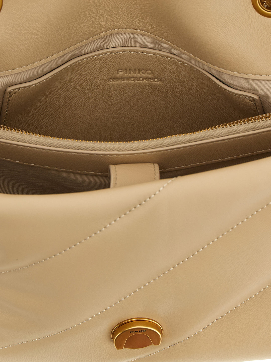 Pinko Classic Love Puff Crossbody Bags - Beige | 8c954f89791ea04059f094d84d7aec56c8069262