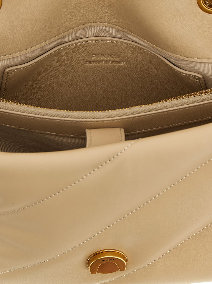 Pinko Classic Love Puff Crossbody Bags - Beige | 8c954f89791ea04059f094d84d7aec56c8069262