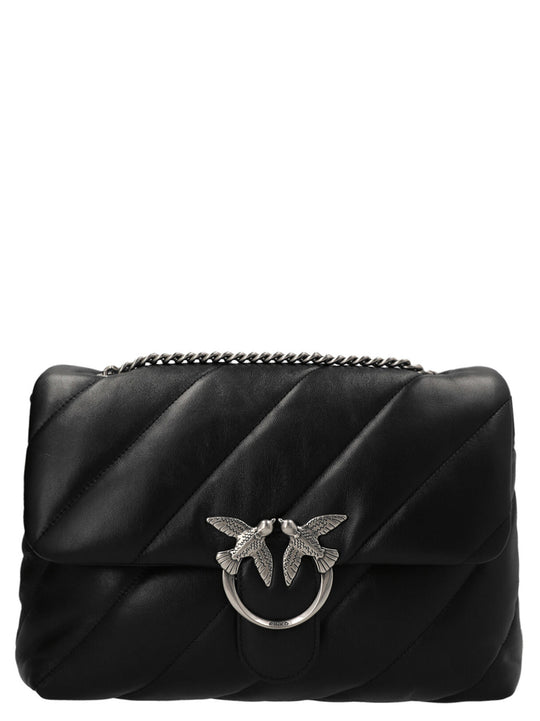 Classic Love Puff Crossbody Bags Black