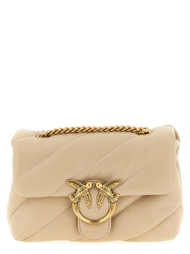 Pinko Mini Love Puff Crossbody Bags - Beige | 333445dc62fa764542cb39e5683bccc07a5a629f