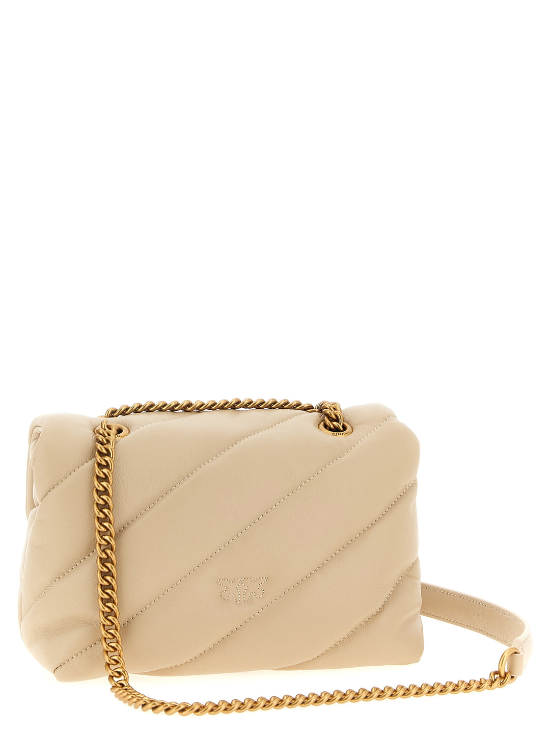 Pinko Mini Love Puff Crossbody Bags - Beige | f11c1cf4c8de71843b7106f835ee2b2162b445c4