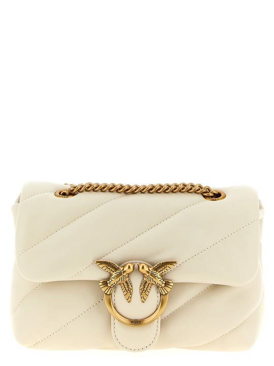 Mini Love Puff Crossbody Bags White