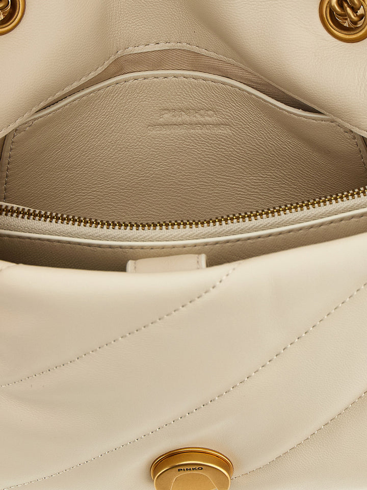 Pinko Mini Love Puff Crossbody Bags - White | 1539d582a5a2670d509993efba7747086d54bec9