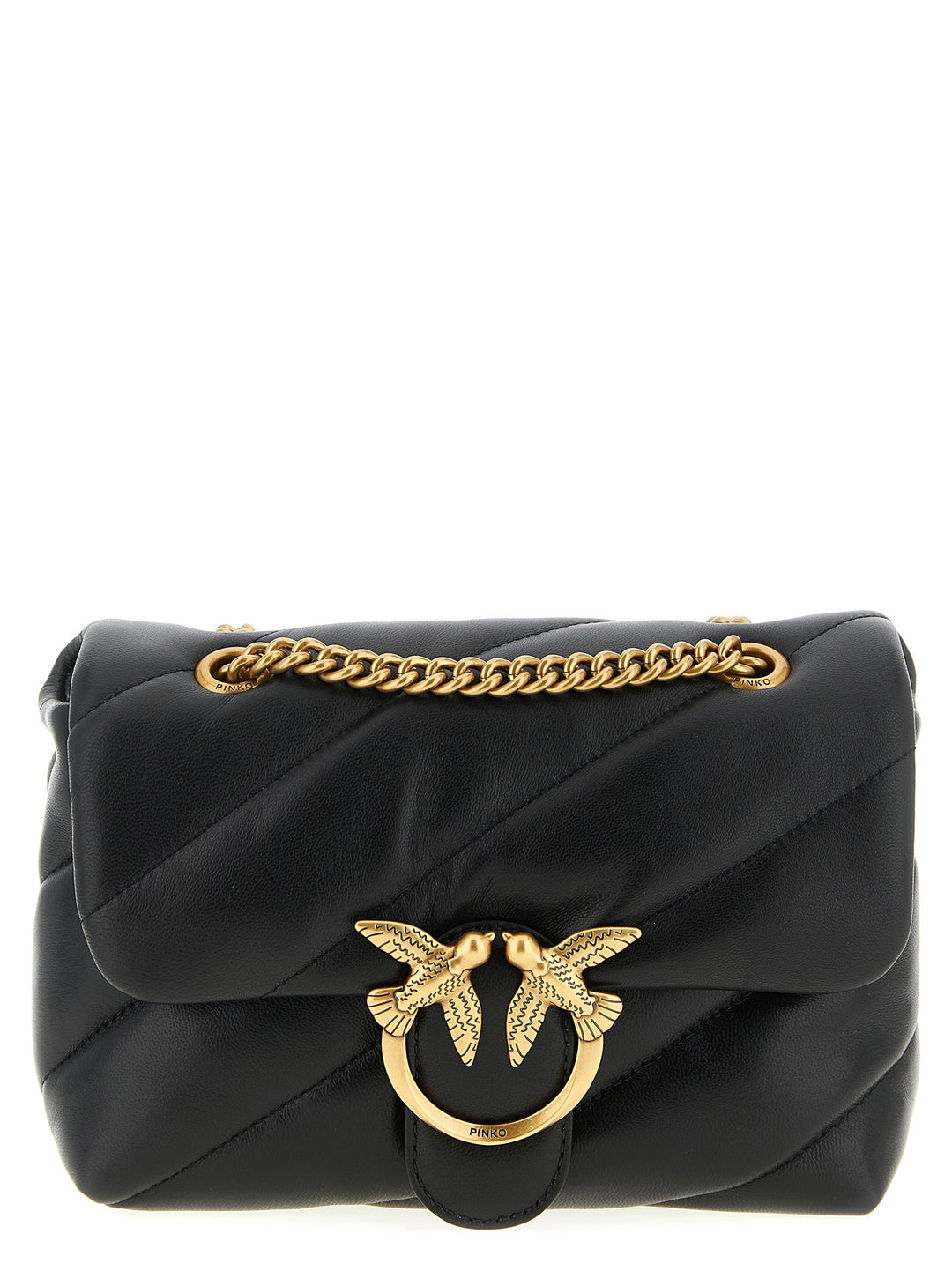 Pinko Mini Love Puff Crossbody Bags - Black | cad4225cf3b8efd63f3536b3ac6008c784799964