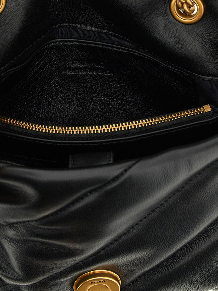 Pinko Mini Love Puff Crossbody Bags - Black | b8d9da71eb6616568cfd4fc3e07bbc88c05925fe