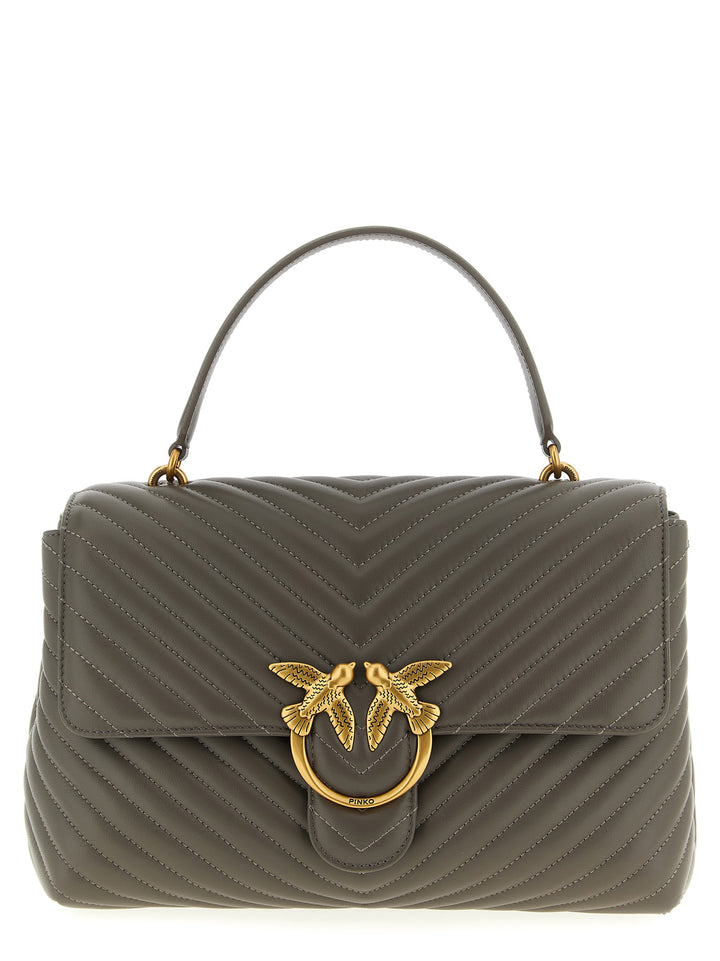 Pinko Big Lady Love Bag Puff Hand Bags - Gray | cb7fd04d36764341d57064a071f0e4e8d04ebd96