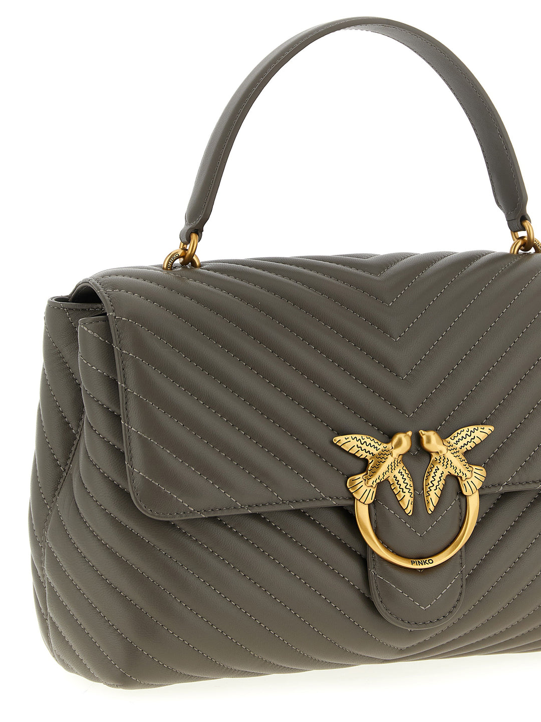 Pinko Big Lady Love Bag Puff Hand Bags - Gray | 9aad1fe1968c0f8f18cc83805aa9ff5f8f6f4de7