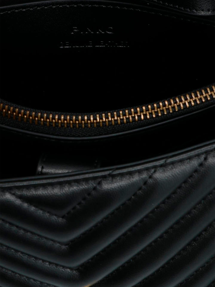 Pinko Big Lady Love Bag Puff Chevron Hand Bags - Black | d27e4dab4ab695c8bb21b6884706d296df1d88f7