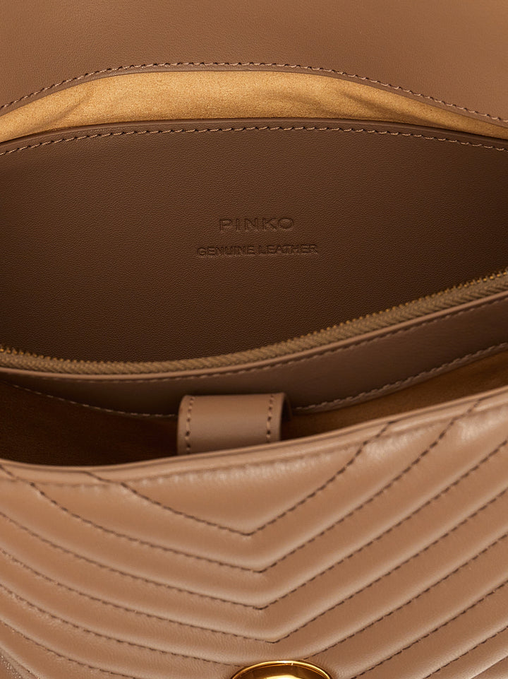 Pinko Love Ladu Puff Hand Bags - Beige | 1e895a9324307b568b6ccacfa141ec6abe709eea