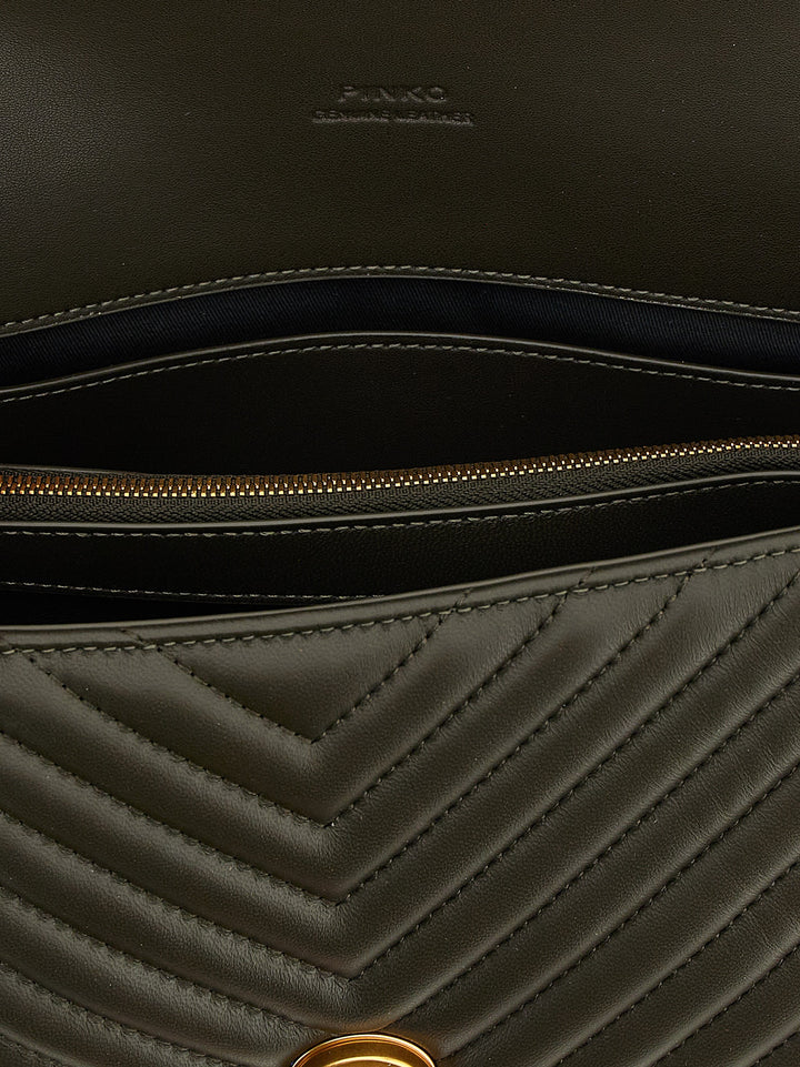 Pinko Classic Love Bag Puff Hand Bags - Green | e51ef36b63616be902dcd6f007048c609f005e88