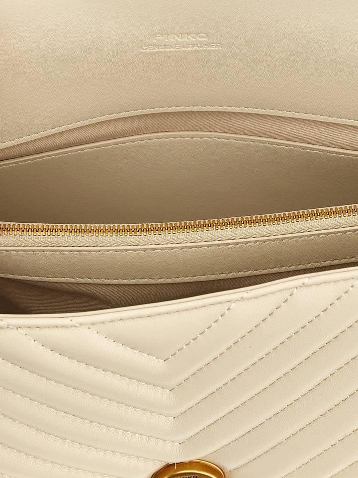 Pinko Classic Love Bag Puff Hand Bags - Beige | 919a61ad002e78e3692fc3e81bfbcac9142ea54c