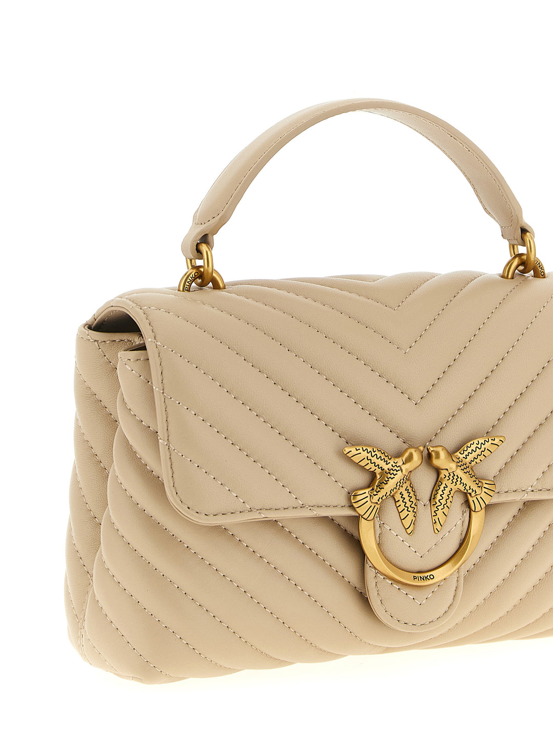 Pinko Mini Lady Love Puff Hand Bags - Beige | b088a32e845b08d2a650bbaf747cfab2a59b62eb