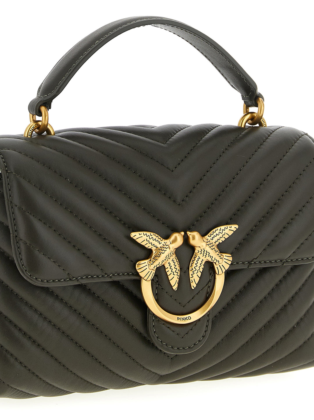 Pinko Mini Lady Love Puff Hand Bags - Green | a2b4837be40bfb2c5570757b461df0b821ea4ba3