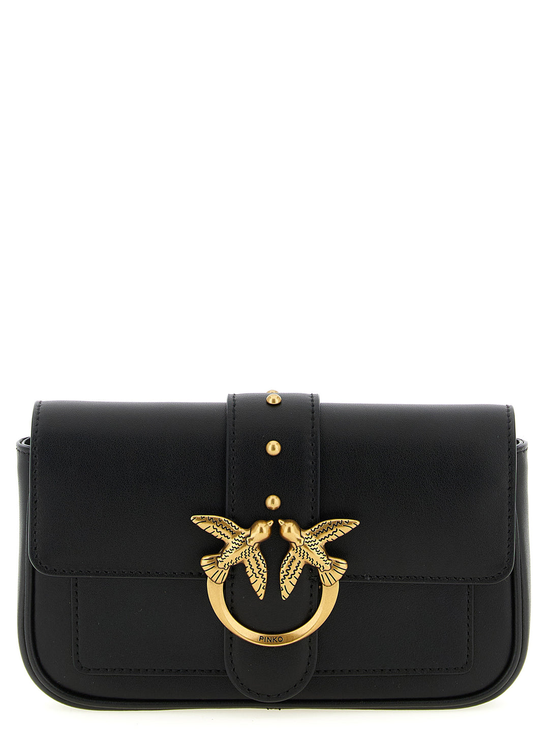 Pinko Pocket Love One Crossbody Bags - Black | e62f7cd11bdbc528d1f962317237f920511cfda6