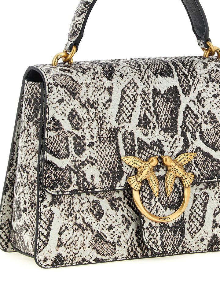 Pinko Love Bag Hand Bags - Gray | 7eef69eb9055f4b8456e9ae5cc6d2155f7629176