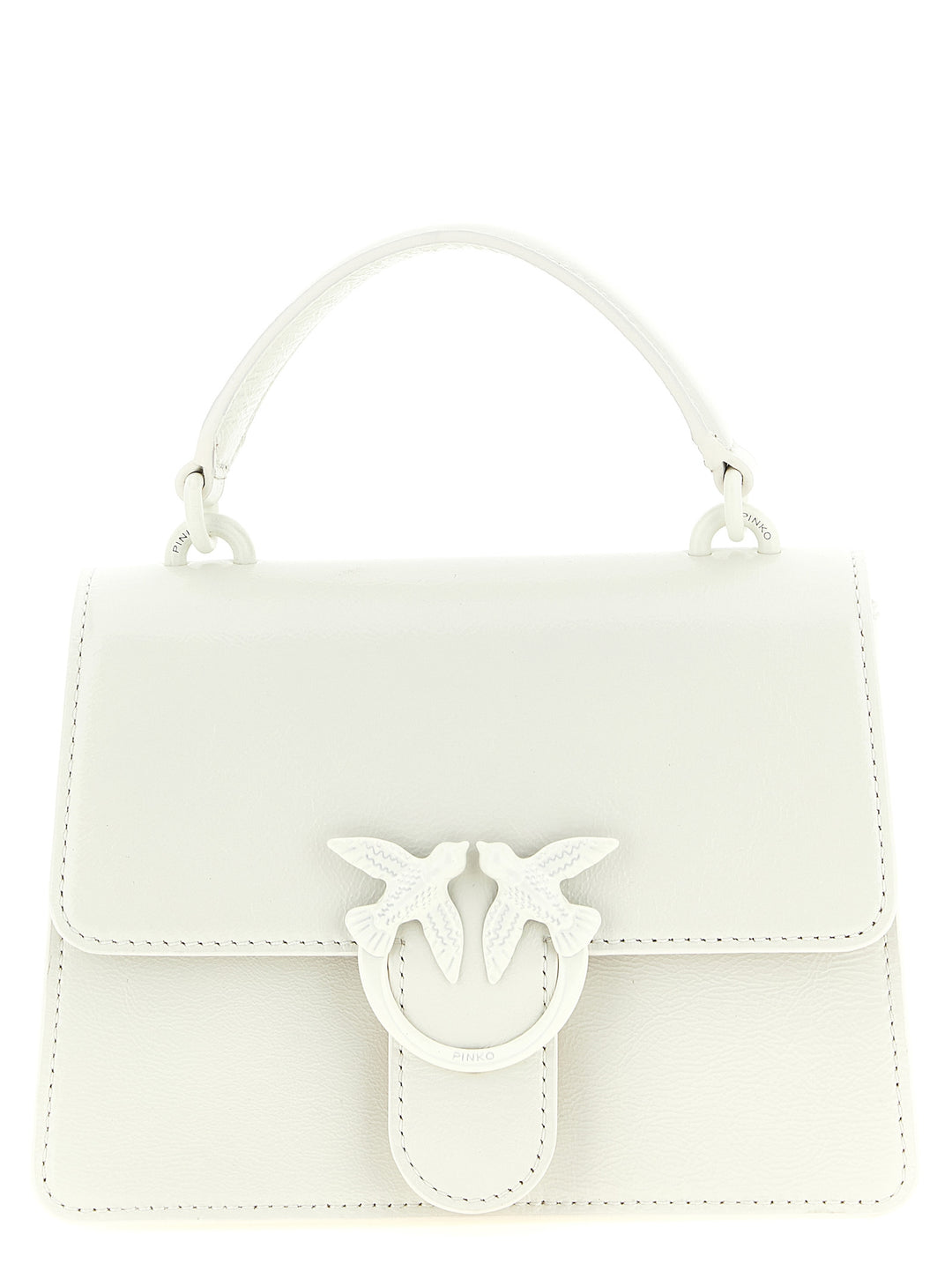 Pinko Mini Love One Light Hand Bags - White | dfec19ee0000b02066afd5d543109a6215d5a210