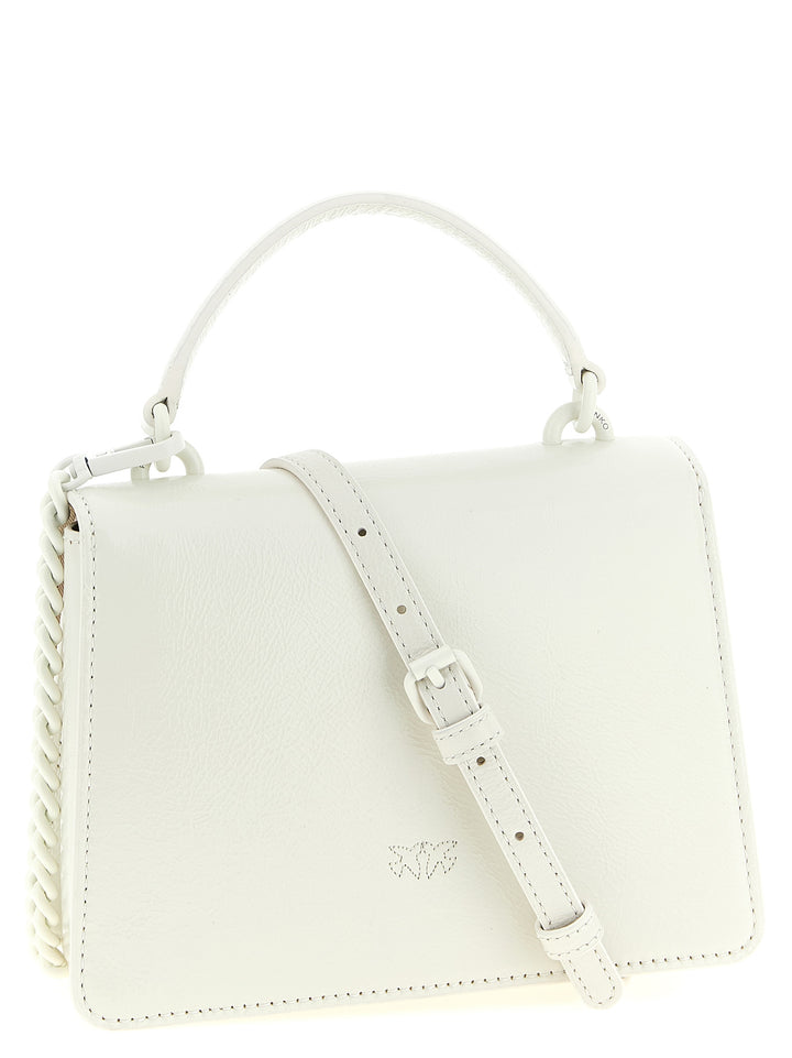 Pinko Mini Love One Light Hand Bags - White | 4a281cef50b26b0e09ffd3693b7218bdcd404b4b