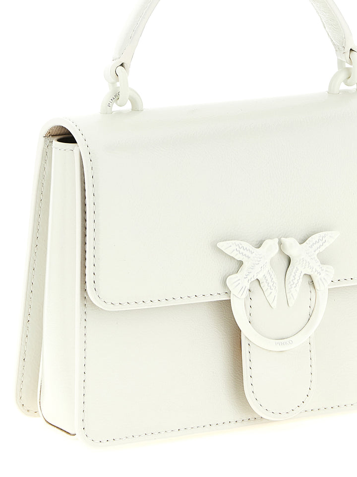 Pinko Mini Love One Light Hand Bags - White | abc2908407d1ac65248d617ce2e9ecd2b04748ce