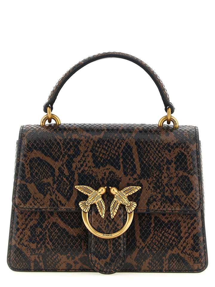Pinko Mini Love One Light Hand Bags - Brown | 9b950338f86c5f4d6bb9cf59a58c1875f318d6c1