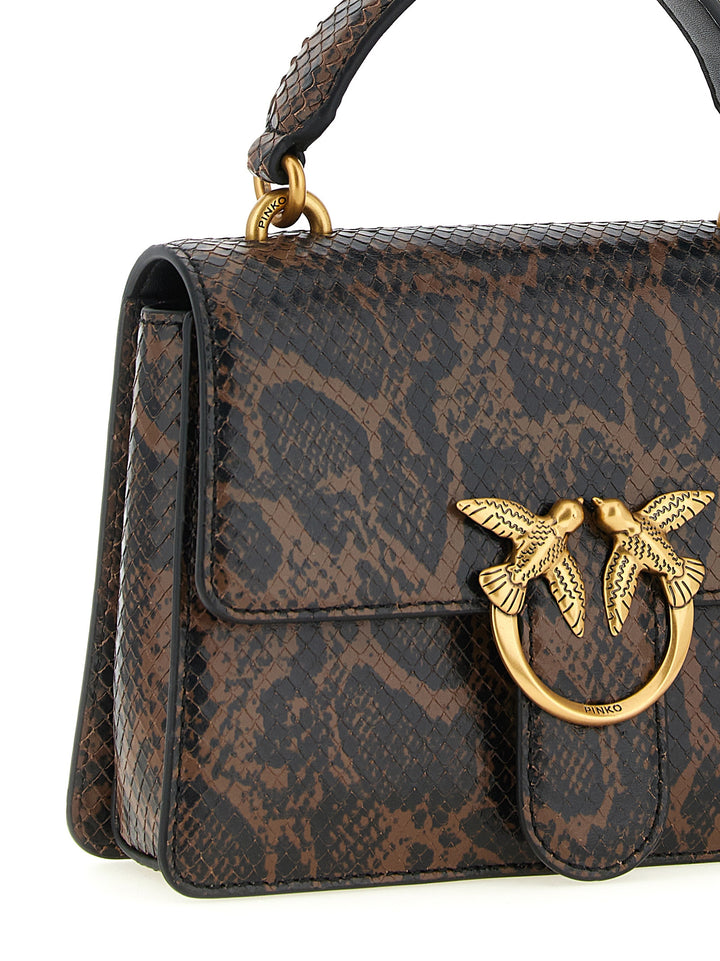 Pinko Mini Love One Light Hand Bags - Brown | 4a51c35e1ac8090ca917166489d1708e9388765b