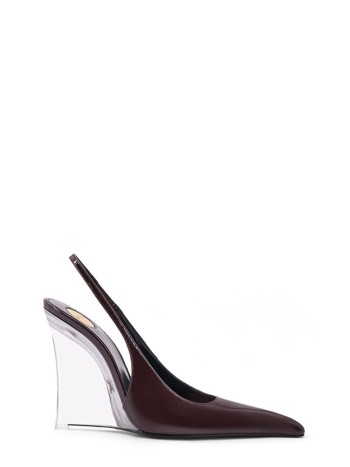 Saint Laurent With Heel - Brown | 735915e0ed08b36af70fc6725644e39a5f3ec3d6