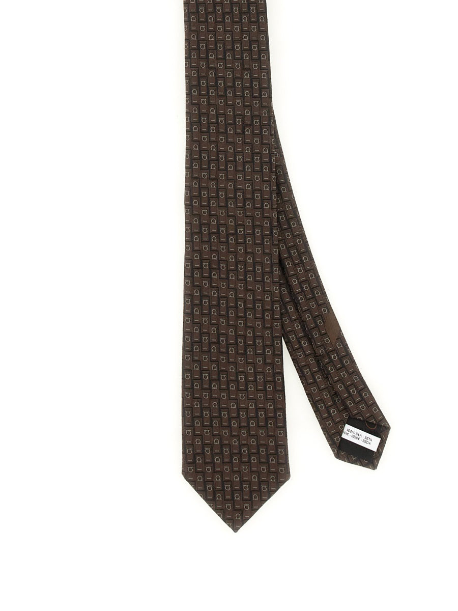Ferragamo Ties & Papillon - Brown | Wanan Luxury