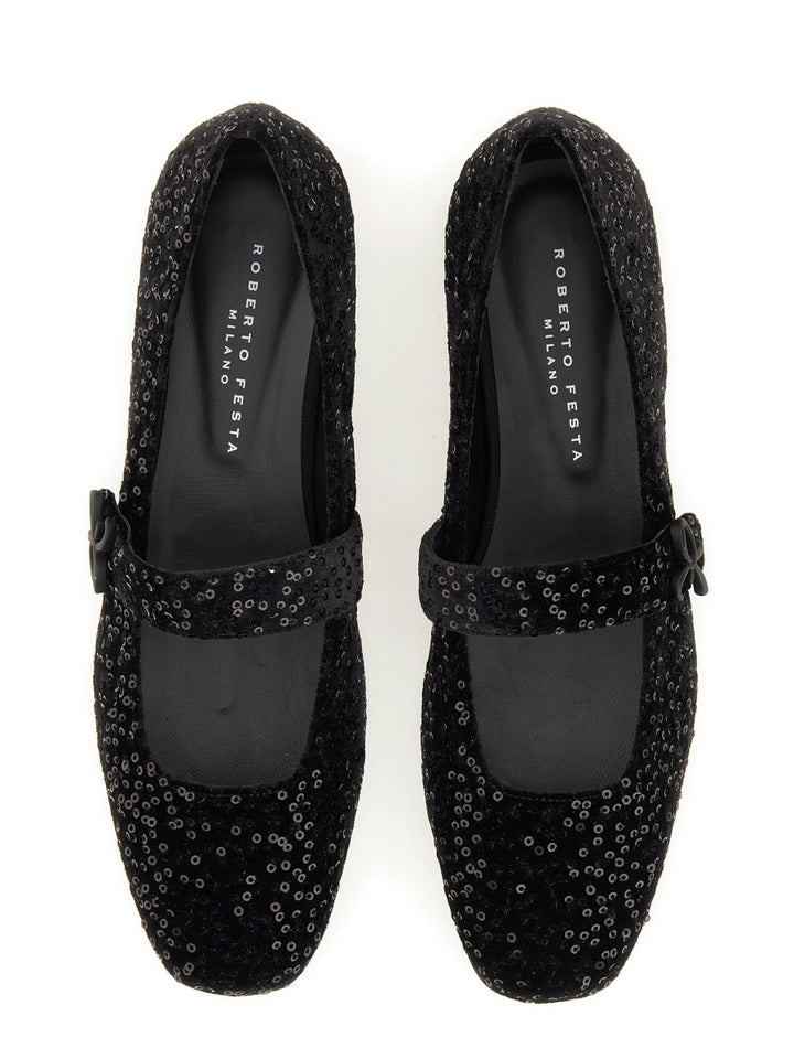 Roberto Festa Flat Shoes - Black | 2abae1f26e5fce45b7361336d34bdadf760e6d34