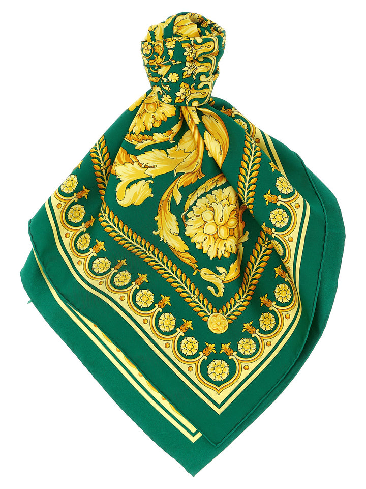 Versace Baroque Scarves and Foulards - Green | 870889bb4542d757ac7546453a39017ca35a0f71